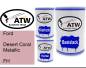 Preview: Ford, Desert Coral Metallic, FH: 500ml Lackdose + 500ml Klarlack + 250ml Härter - Set, von ATW Autoteile West.